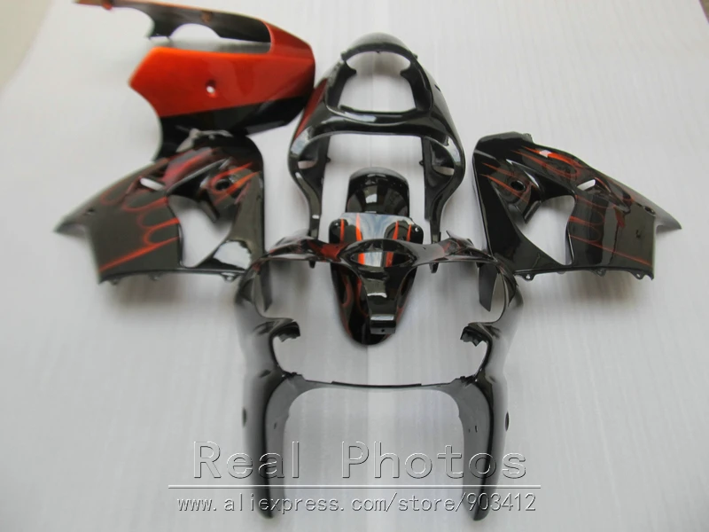 Free customize fairing kit for Kawasaki Ninja ZX9R 2000 2001 red flames black fairings set ZX9R 00 01 UR08
Free customize fairing kit for Kawasaki Ninja ZX9R 2000 2001 red flames black fairings set ZX9R 00 01 UR08