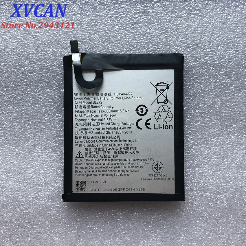 For Lenovo 4000Mah BL272 Original Battery Replacement for Lenovo Vibe K6 K33A42 Smart Mobile Phone
For Lenovo 4000Mah BL272 Original Battery Replacement for Lenovo Vibe K6 K33A42 Smart Mobile Phone