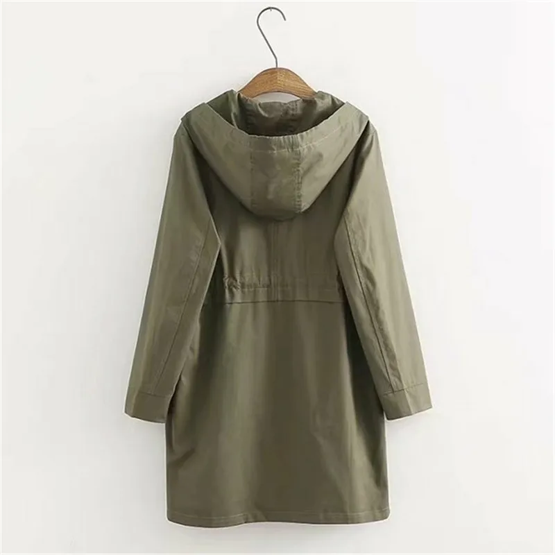 2020 Casual Spring Autumn Women Trench Female Hooded Trench Korean Style Long Cardigan Windbreaker Women Korea Loose Coat OKD228
2020 Casual Spring Autumn Women Trench Female Hooded Trench Korean Style Long Cardigan Windbreaker Women Korea Loose Coat OKD228