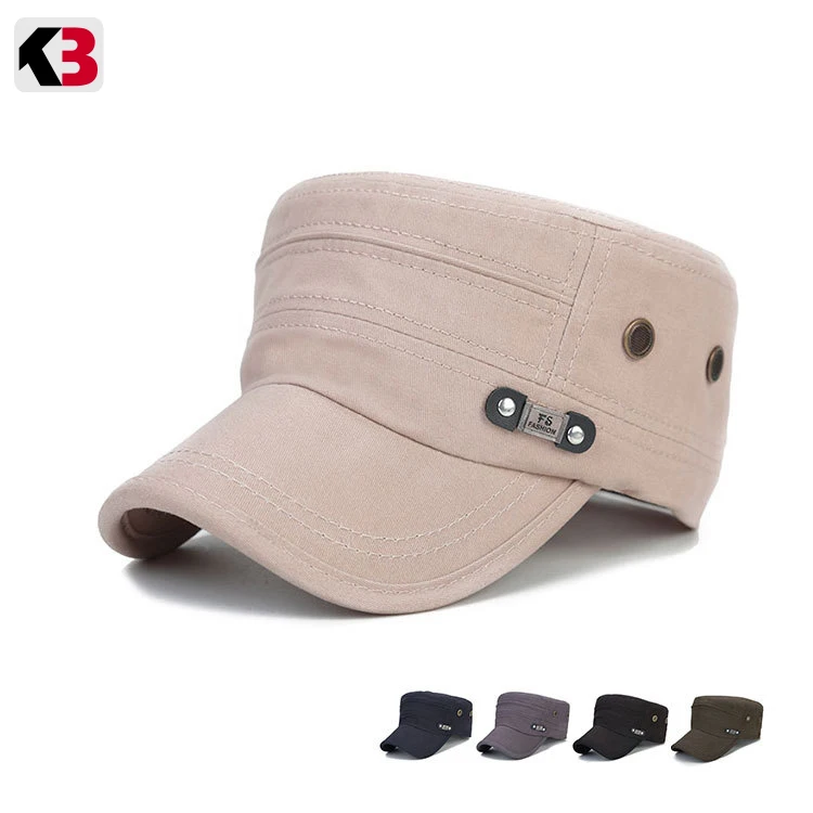 2019 Classic Vintage Flat Top Men Washed Caps And Hat Adjustable Fitted Thicker Cap Winter Warm Military Hats For | Аксессуары для