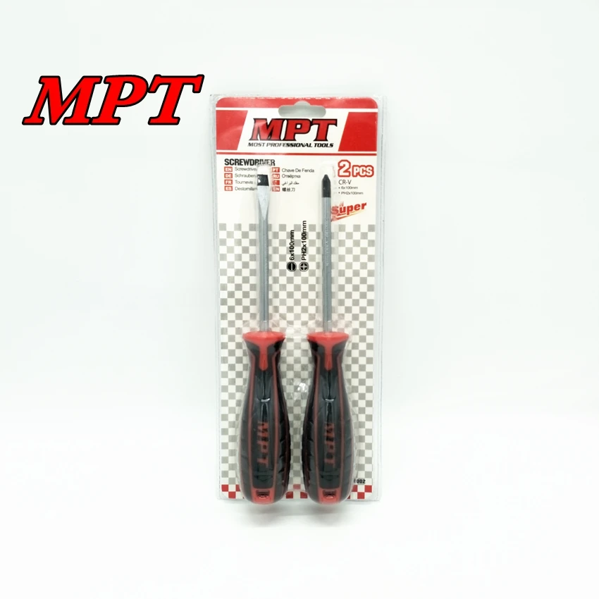 2PCS Magnetic Tip Screwdriver Set Slotted Tip 6X100mm Philllips Tip 2X100 Screwdriver
2PCS Magnetic Tip Screwdriver Set Slotted Tip 6X100mm Philllips Tip 2X100 Screwdriver