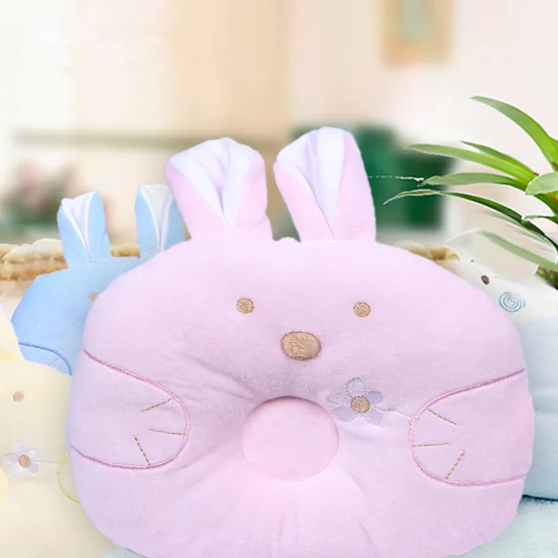 Newborn Baby Pillow Neck Support Cute Cartoon Rabbit Head Shape Shaping Infant Soft Pillows | Мать и ребенок