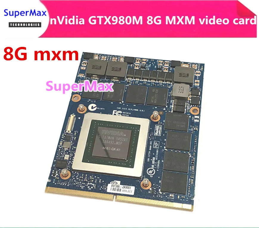 N16E-GX-A1 видеокарта nVidia GTX 980M 8G MXM SLI N16E-GX-A1 для ноутбука Dell Alienware 18 M18X R2 R3 R4
N16E-GX-A1 видеокарта nVidia GTX 980M 8G MXM SLI N16E-GX-A1 для ноутбука Dell Alienware 18 M18X R2 R3 R4