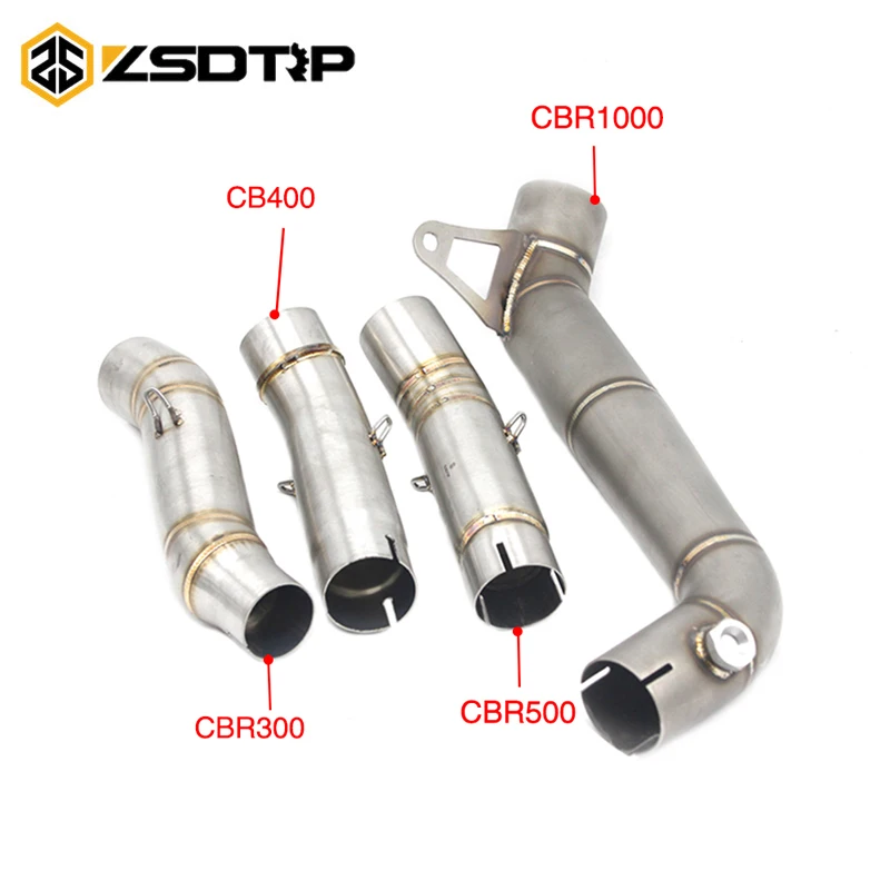 ZSDTRP Motorcycle Exhaust Middle Pipe Link Pipe Slip-On Without exhaust pipe For HONDA CB400 CBR300 CBR500 CBR1000
ZSDTRP Motorcycle Exhaust Middle Pipe Link Pipe Slip-On Without exhaust pipe For HONDA CB400 CBR300 CBR500 CBR1000