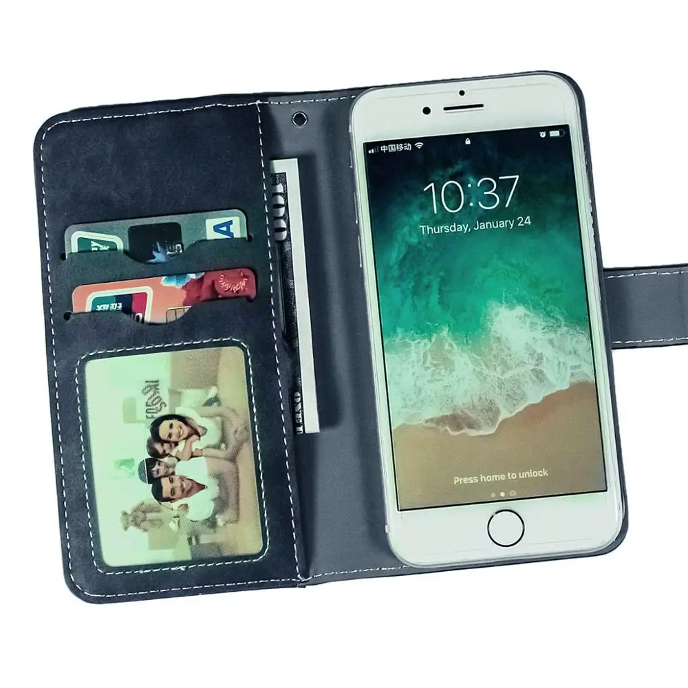 

Vintage Leather Wallet Tecno Camon i Sky 3 Case 6.2" Flip Luxury Card Slots Cover Magnet Stand Phone Protective Bags