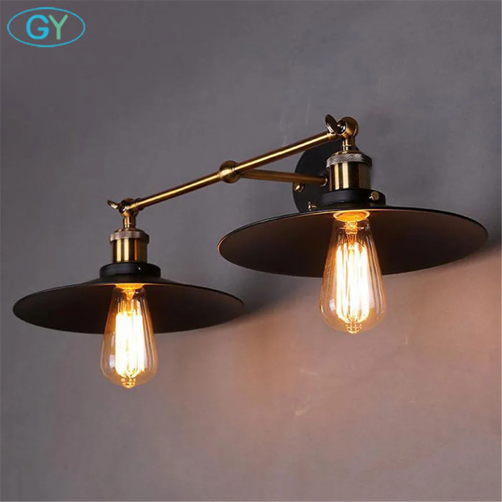 AC100-240V 2pcs E27 D26cm Black Metal lampshade Wall Sconces lighting fixture New Vintage Wall Lamp Creative lustre Hotel decor
AC100-240V 2pcs E27 D26cm Black Metal lampshade Wall Sconces lighting fixture New Vintage Wall Lamp Creative lustre Hotel decor