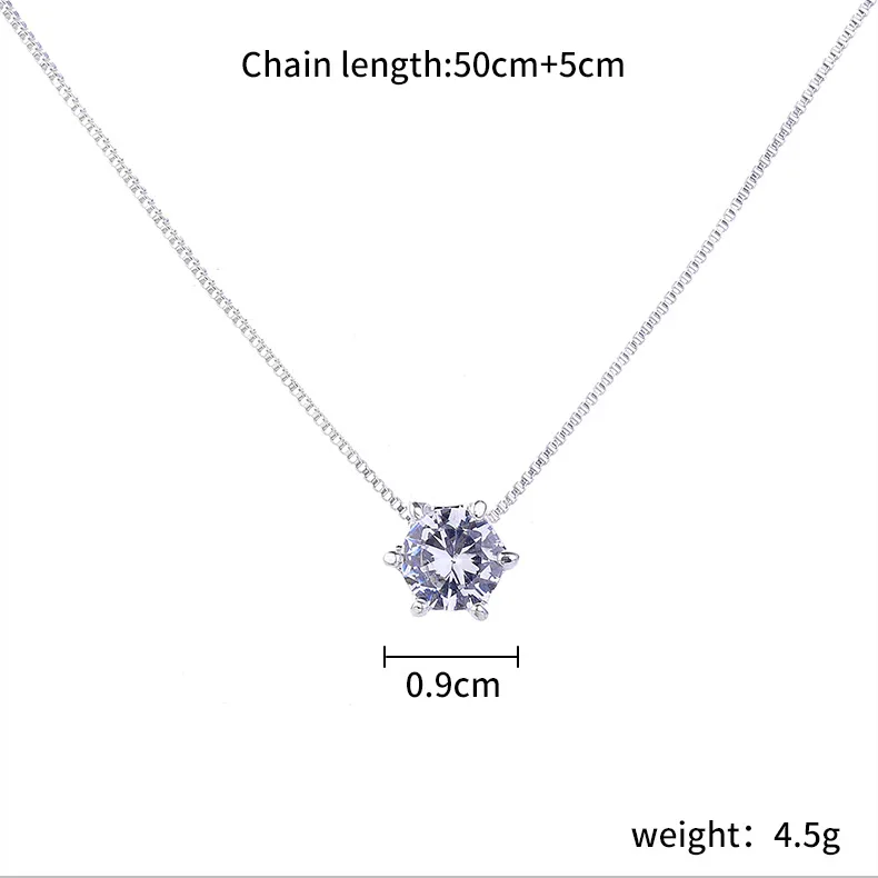Classic Shining AAA CZ Silver Color Chain Necklaces & Pendants for Women Invisible Transparent Crystal Choker Necklace Collares
Classic Shining AAA CZ Silver Color Chain Necklaces & Pendants for Women Invisible Transparent Crystal Choker Necklace Collares