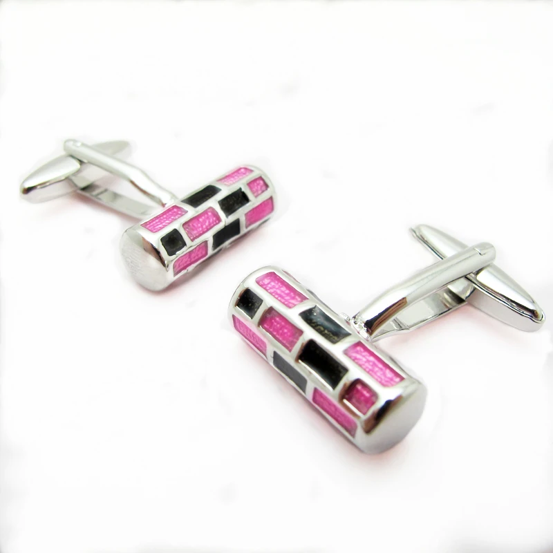 Promotion! Men Enamel Cufflinks wholesale&retail top copper Pink Colour Lattice Design Cuff links Free Shipping
Promotion! Men Enamel Cufflinks wholesale&retail top copper Pink Colour Lattice Design Cuff links Free Shipping