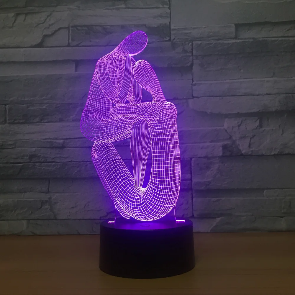 Human Body Art 3D Night Ligh 7 Color USB 3D Atmosphere Touch Table Lamp Home Bedroom Decorations
Human Body Art 3D Night Ligh 7 Color USB 3D Atmosphere Touch Table Lamp Home Bedroom Decorations