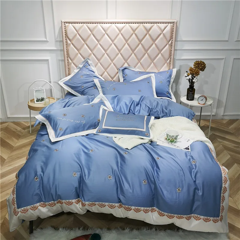 sky blue bedding set king queen size egyptian cotton bed linens embroidery duvet cover set red bed set flat sheet
sky blue bedding set king queen size egyptian cotton bed linens embroidery duvet cover set red bed set flat sheet