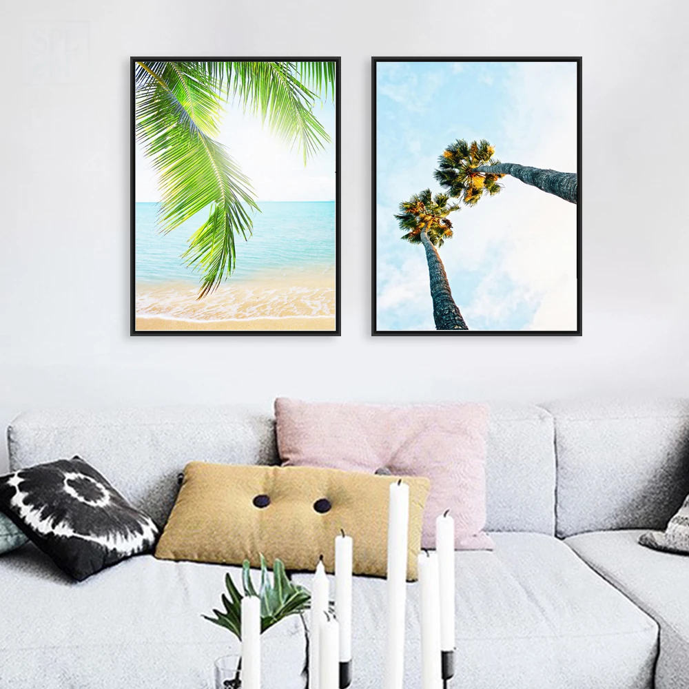 Nordic Seascape Green Coconut Tree Canvas Painting Modern Home Decoration Posters And Prints Wall Art Picture For Living Room
Nordic Seascape Green Coconut Tree Canvas Painting Modern Home Decoration Posters And Prints Wall Art Picture For Living Room