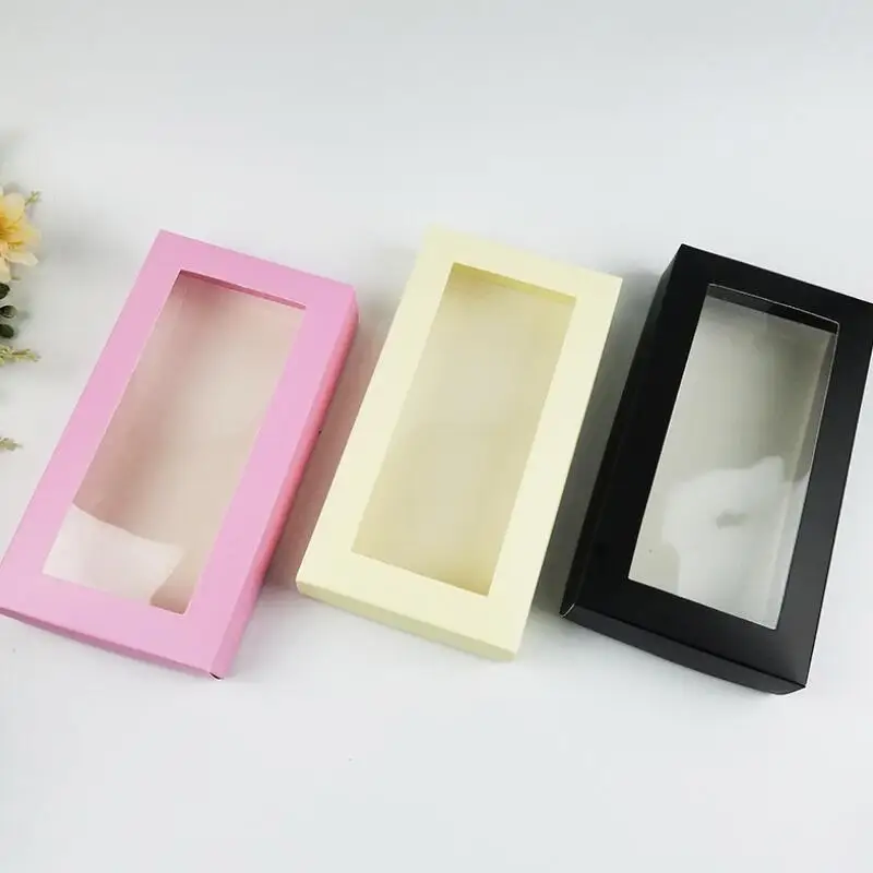 kraft paper Gift packaging boxes with window kraft paper Socks box Long wallet packing boxes 21*11*3.5cm LX7300
kraft paper Gift packaging boxes with window kraft paper Socks box Long wallet packing boxes 21*11*3.5cm LX7300