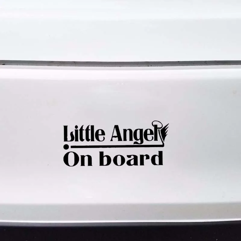 YJZT 18CM*7.9CM Cute Car Sticker Decal Vinyl Little Angel On Board Black Silver C10-00667
YJZT 18CM*7.9CM Cute Car Sticker Decal Vinyl Little Angel On Board Black Silver C10-00667