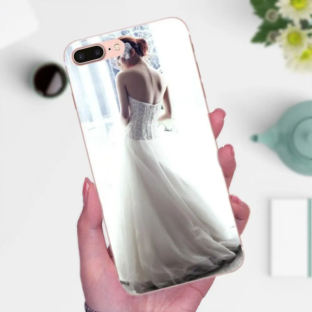Wedding Dress Girl Soft Skin Painting For Galaxy J1 J2 J3 J330 J4 J5 J6 J7 J730 J8 2015 2016 2017 2018 mini Pro | Мобильные телефоны