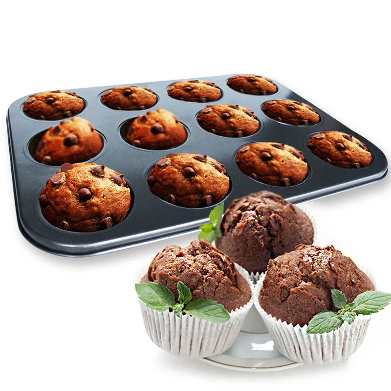 GODWJ Cake Mold Decorating Tools 12-piece Nonstick Carbon Steel Baking Tay Cupcake Baking Dish Chocolate Baking Cake Mold Metal
GODWJ Cake Mold Decorating Tools 12-piece Nonstick Carbon Steel Baking Tay Cupcake Baking Dish Chocolate Baking Cake Mold Metal