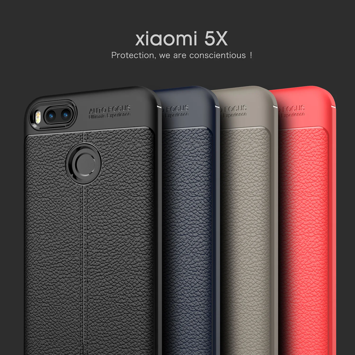 Новый Модный высококачественный мягкий чехол из ТПУ и кожи личи для Xiaomi Mi 5X