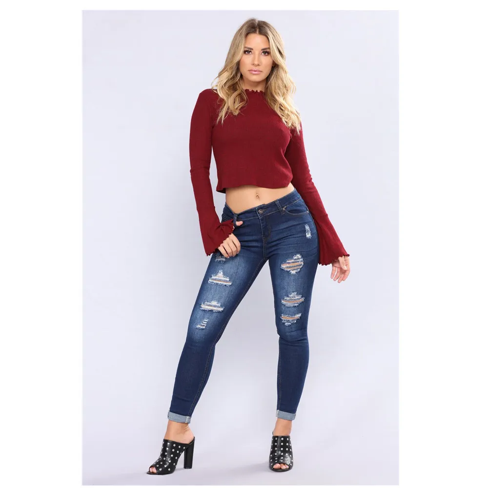 New women's high waist jeans women's casual pencil pants women's hot-selling jeans worn out ripped jeans women's cuffed jeans
New women's high waist jeans women's casual pencil pants women's hot-selling jeans worn out ripped jeans women's cuffed jeans