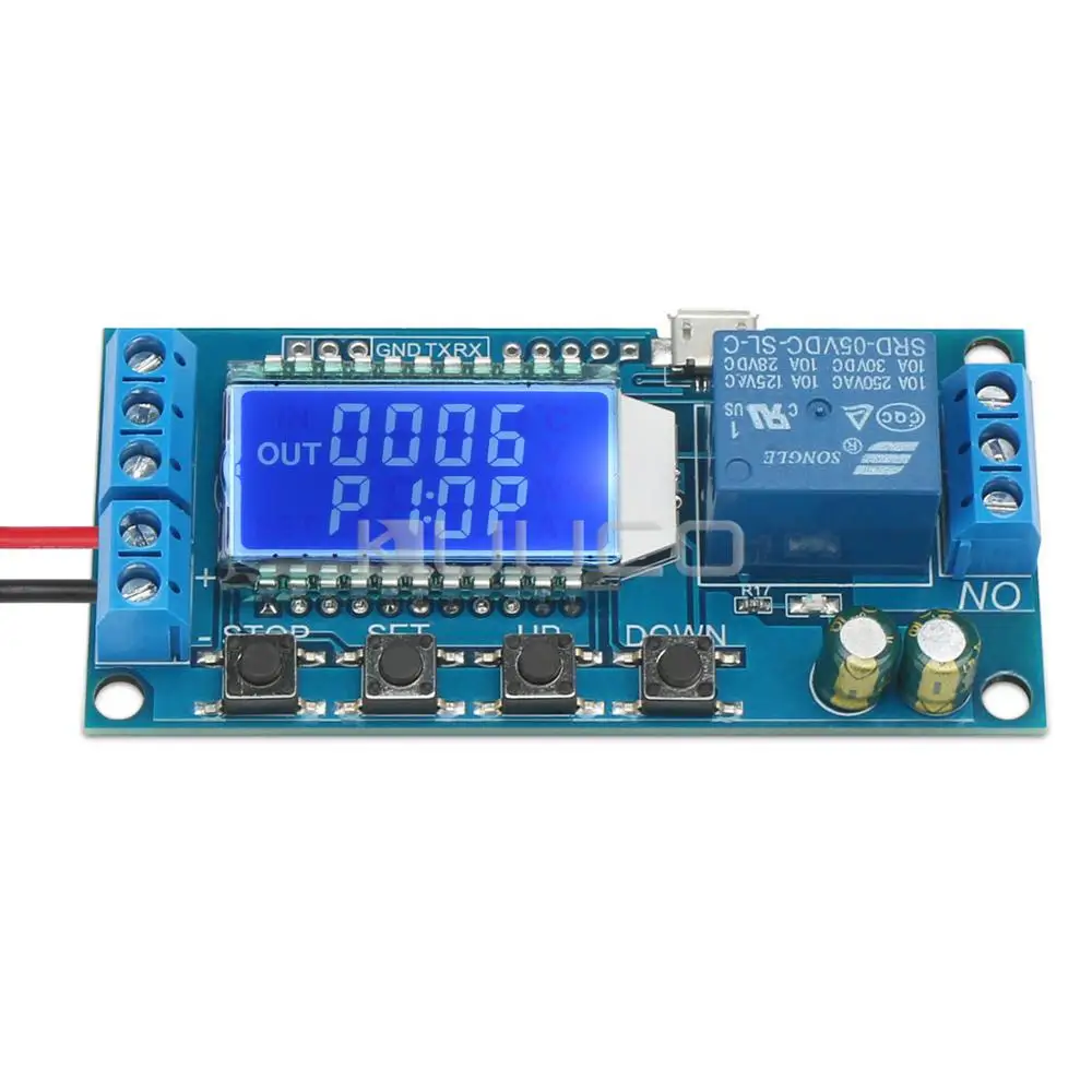 5 PCS/LOT Digital Controller/Relay Switch DC 6V~30V Delay power cut/break/Trigger delay/Cycle timing circuit Relay Module
5 PCS/LOT Digital Controller/Relay Switch DC 6V~30V Delay power cut/break/Trigger delay/Cycle timing circuit Relay Module