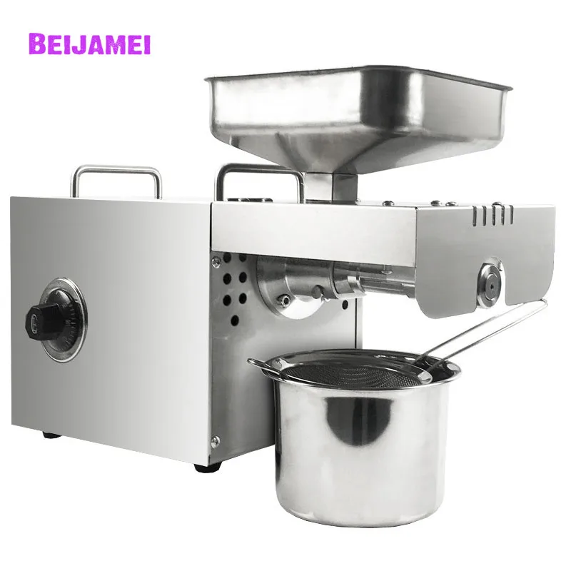 BEIJAMEI Oil press machine Stainless steel oil press hot cold automatic press Extract oil manufacture 220V/110V
BEIJAMEI Oil press machine Stainless steel oil press hot cold automatic press Extract oil manufacture 220V/110V