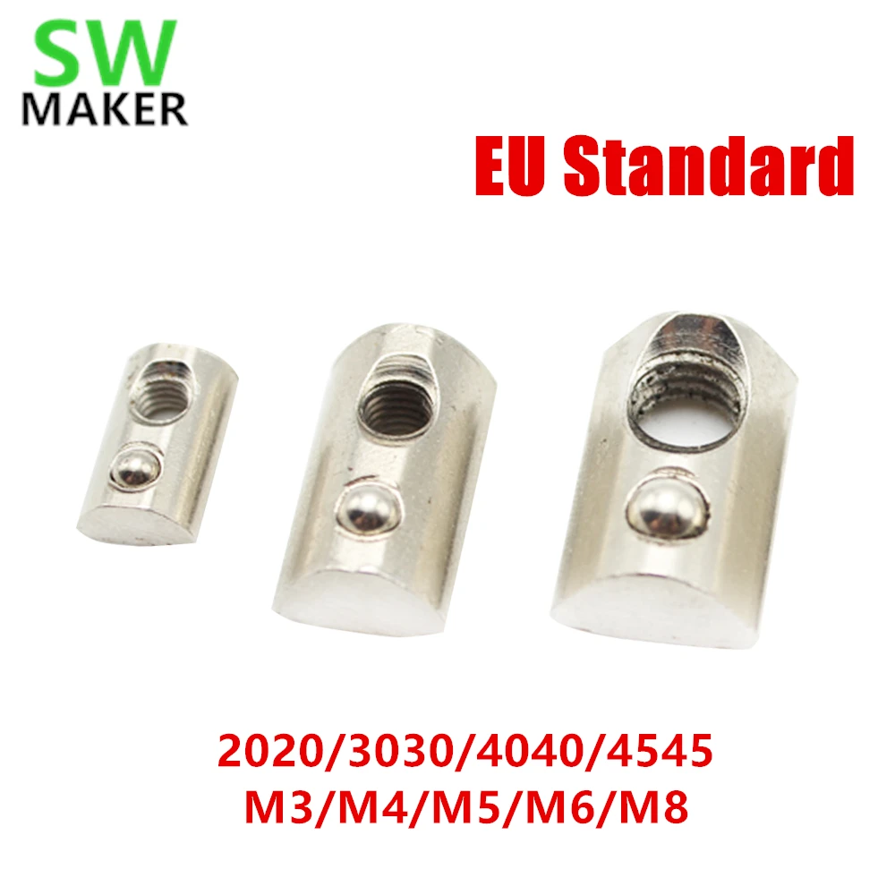 20pcs M4 M5 M6 M8 T Spring Nut Half Round Elasticity/Block For 2020 3030 4040 4545 EU Standard Aluminium Profile
20pcs M4 M5 M6 M8 T Spring Nut Half Round Elasticity/Block For 2020 3030 4040 4545 EU Standard Aluminium Profile