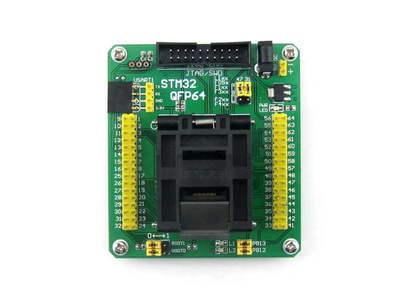 Тестовое гнездо адаптера программирования STM32 для LQFP64 QFP64 пакет QFP 0,5 мм шаг = STM32-QFP64
Тестовое гнездо адаптера программирования STM32 для LQFP64 QFP64 пакет QFP 0,5 мм шаг = STM32-QFP64