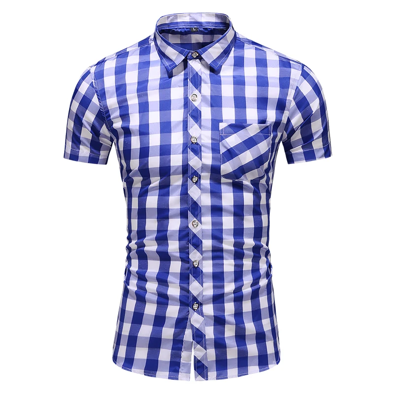 Summer New Casual Plaid Shirt Men's Shirt Comfortable Fashion Business Slim Fit Men's Luxury Camisas Hombre Short Sleeve Shirt
Summer New Casual Plaid Shirt Men's Shirt Comfortable Fashion Business Slim Fit Men's Luxury Camisas Hombre Short Sleeve Shirt