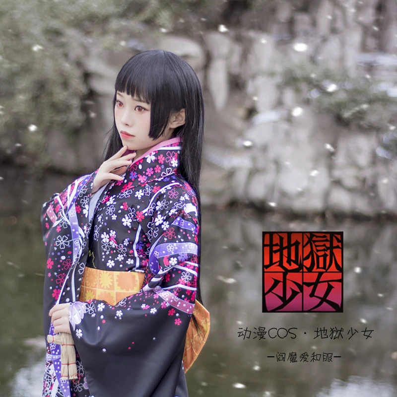 Jigoku Shoujo Enma Ai Kimono Yukata Maid Dress Outfit Uniform Anime Cosplay Costumes Halloween Cosplay Costume
Jigoku Shoujo Enma Ai Kimono Yukata Maid Dress Outfit Uniform Anime Cosplay Costumes Halloween Cosplay Costume