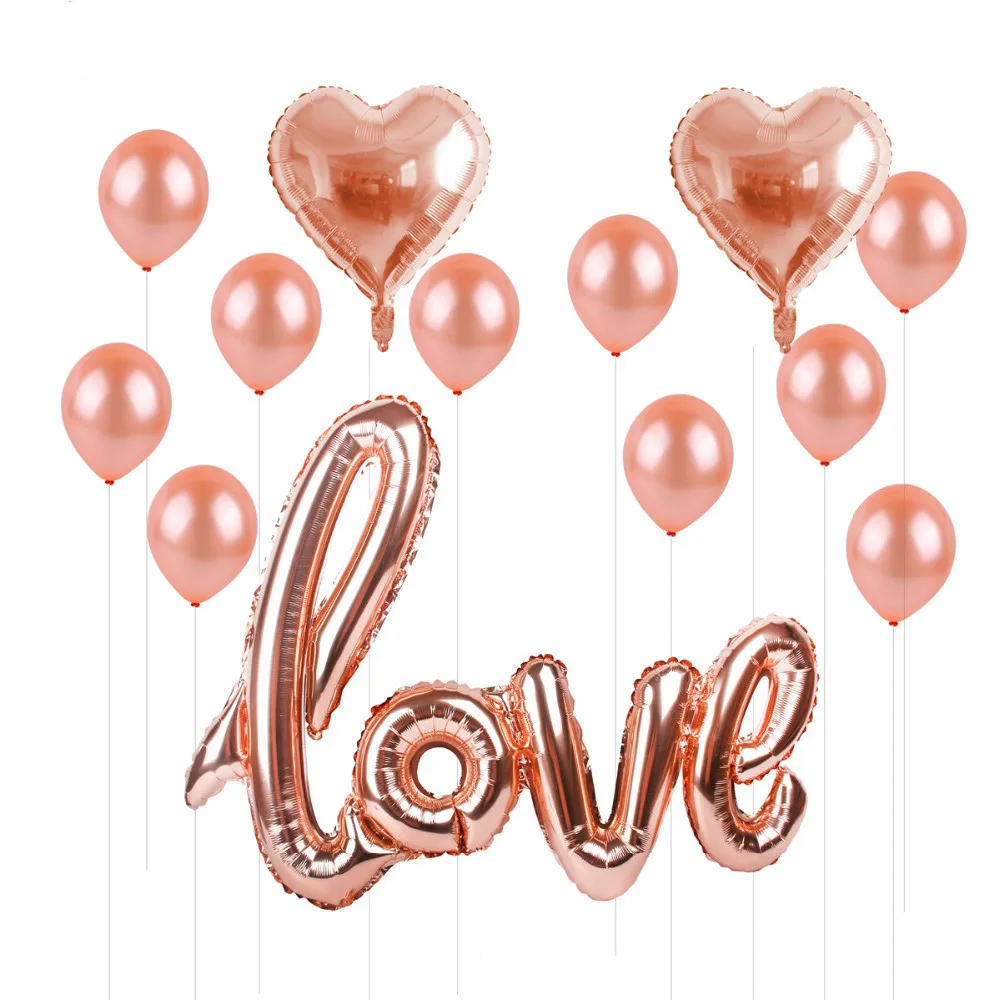 Rose Gold Love Letter Balloons Wedding Confetti Ballon Happy Birthday Foil Balloons Wedding Decoration Valentine's Day Party
Rose Gold Love Letter Balloons Wedding Confetti Ballon Happy Birthday Foil Balloons Wedding Decoration Valentine's Day Party