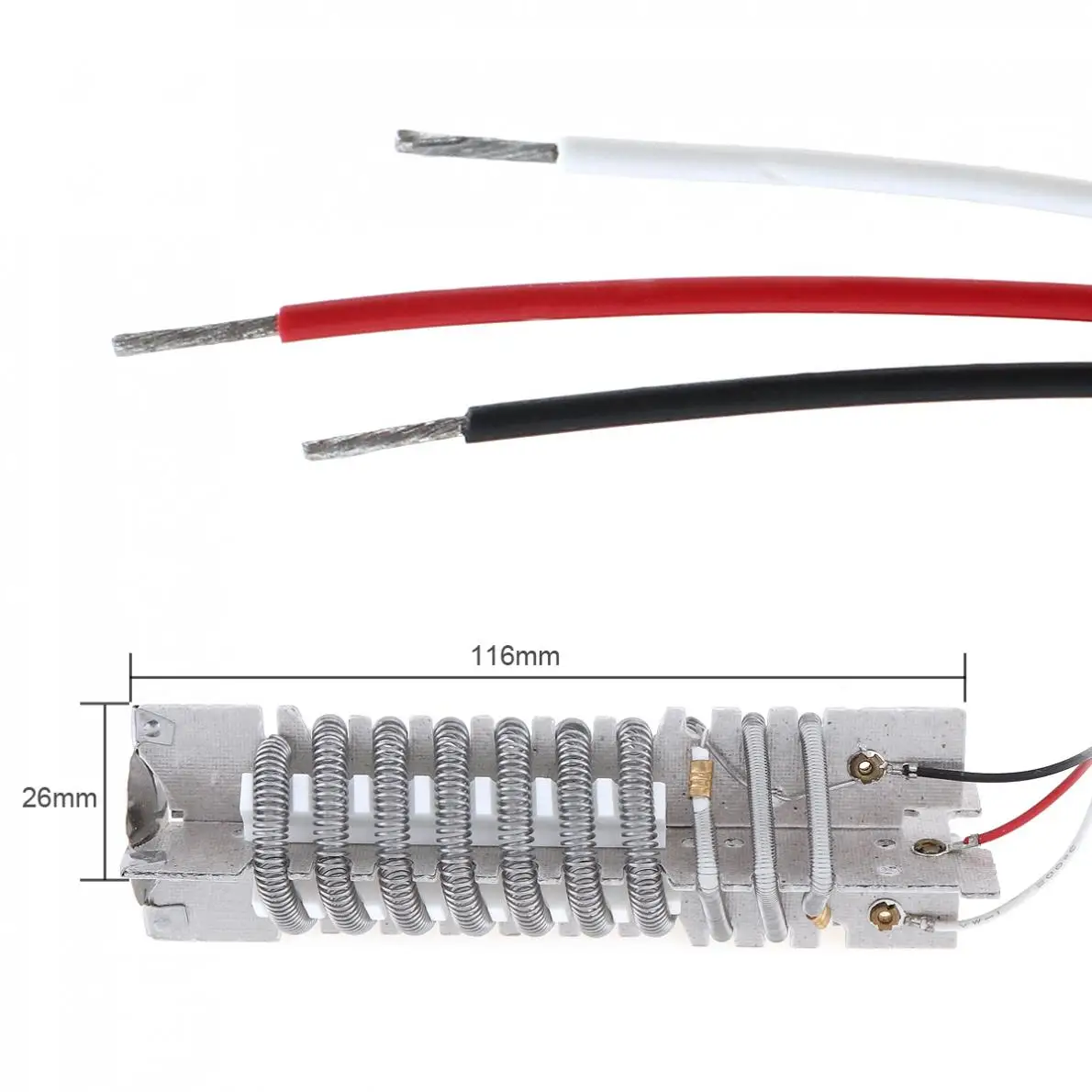 Nichrome AC220V Three Wires Heating Core with Overheating Protection for 1500W / 2000W Heat Gun without Digital Display
Nichrome AC220V Three Wires Heating Core with Overheating Protection for 1500W / 2000W Heat Gun without Digital Display