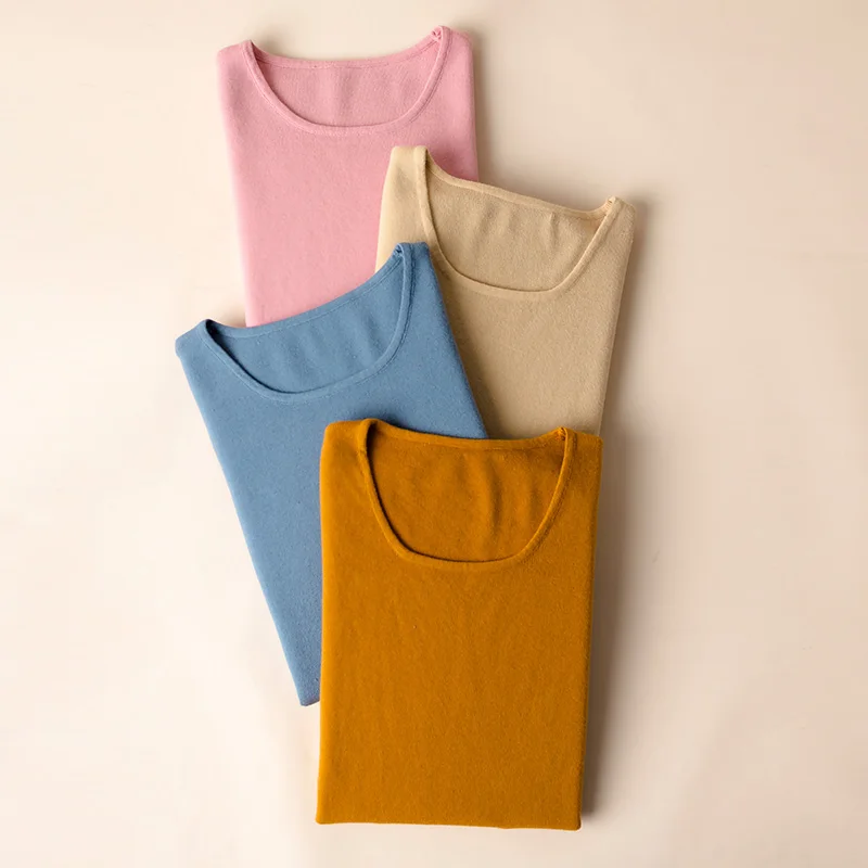 Round neck sweater 2019 spring new solid color long-sleeved knit pullover bottoming shirt thin section casual women's Tops
Round neck sweater 2019 spring new solid color long-sleeved knit pullover bottoming shirt thin section casual women's Tops
