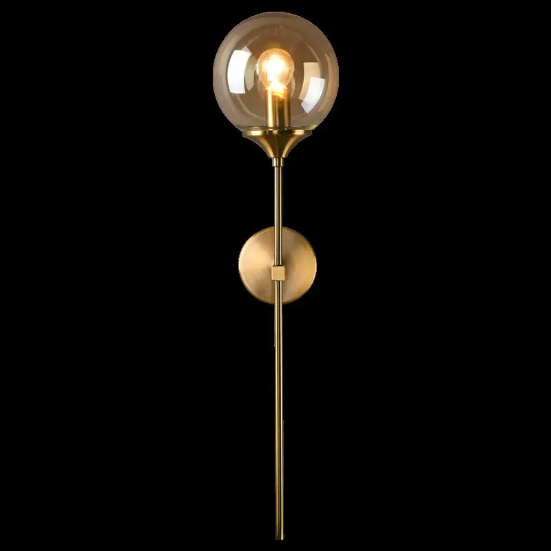 RH American H60cm Plated Metal Wall Lamp Amber / Clear / Smoky Gray Glass Led Wall Scone For Living Room Led Lamparas Light
RH American H60cm Plated Metal Wall Lamp Amber / Clear / Smoky Gray Glass Led Wall Scone For Living Room Led Lamparas Light