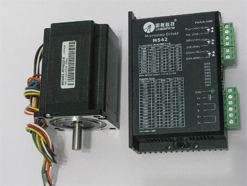 Шаговый двигатель 2ph 4A 2.2NM NEMA23 57 мм, одиночный вал 24 ~ 50VDC для гравировального станка с ЧПУ 57HS22-A + M542
Шаговый двигатель 2ph 4A 2.2NM NEMA23 57 мм, одиночный вал 24 ~ 50VDC для гравировального станка с ЧПУ 57HS22-A + M542