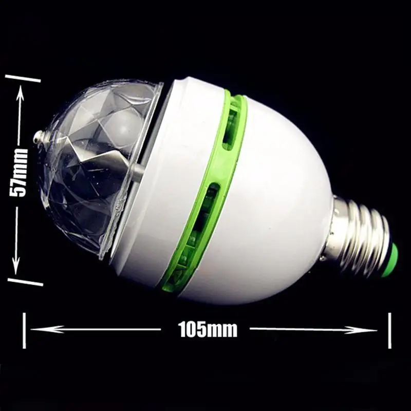 AKDSteel E27 3W Colorful Auto Rotating 100-240V RGB LED Bulb Stage Light Party Lamp Disco for Party Festival Wedding Decoration
AKDSteel E27 3W Colorful Auto Rotating 100-240V RGB LED Bulb Stage Light Party Lamp Disco for Party Festival Wedding Decoration