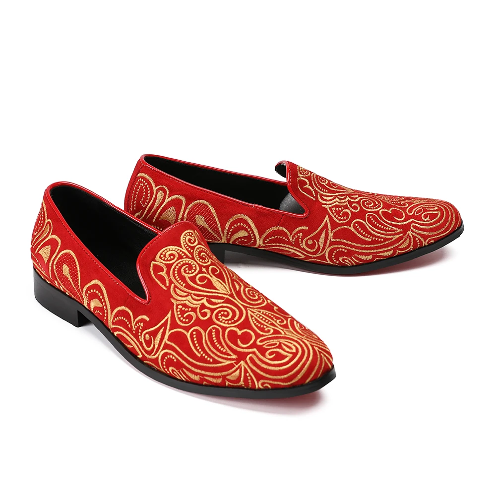 Deification Full Embroidery Sapato Masculino Italian Shoes Men Wedding Shoes Schoenen Leather Classic Prom Shoes Velvet Loafers
Deification Full Embroidery Sapato Masculino Italian Shoes Men Wedding Shoes Schoenen Leather Classic Prom Shoes Velvet Loafers