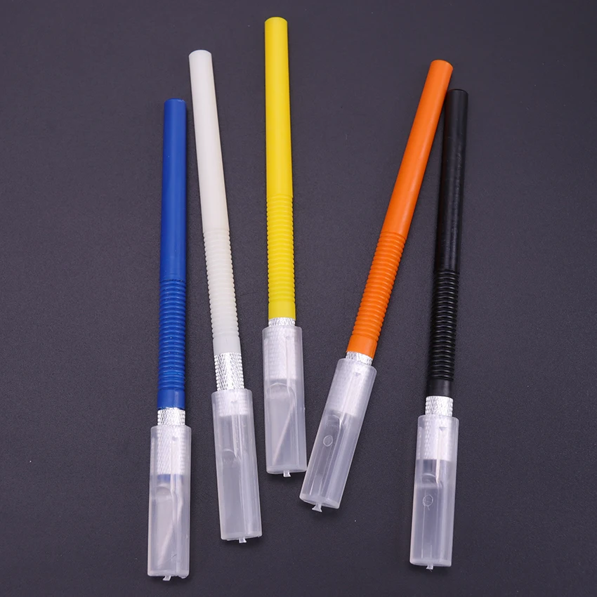 6 лезвий пластиковая ручка искусственный нож резак для дерева и бумаги