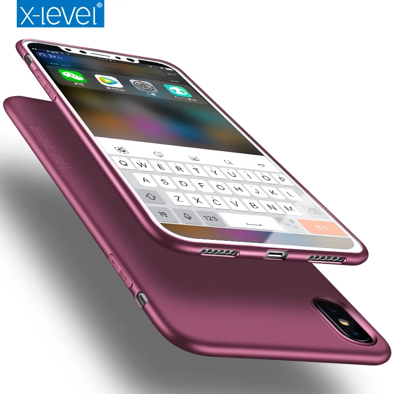 X Level для iPhone оригинальный силиконовый чехол ультра тонкий роскошный мягкий ТПУ