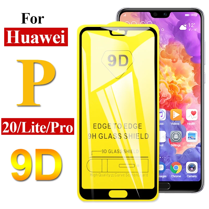9D стекло для Huawei P20 Lite Pro защита экрана Huwai P20Lite легкая защитная пленка полное