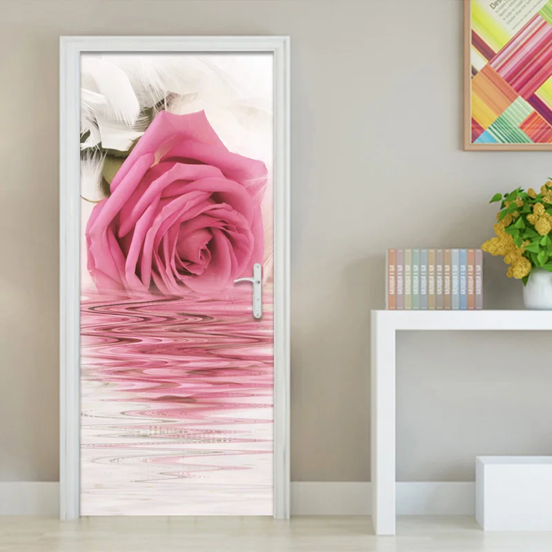 Living Room Bedroom Door Sticker Pink Rose Flower PVC Waterproof Self-adhesive Bathroom Door Mural Poster Wall Papers Home Decor
Living Room Bedroom Door Sticker Pink Rose Flower PVC Waterproof Self-adhesive Bathroom Door Mural Poster Wall Papers Home Decor