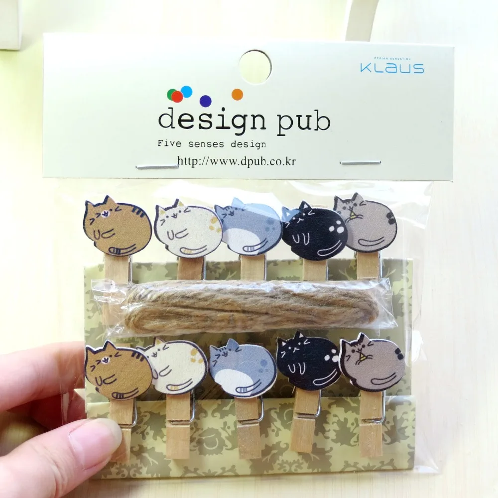 10 Pcs/Lot Lazy Cat Wooden Clip Photo paper Clothespin Craft Clips Party Decoration Clip with Hemp Rope
10 Pcs/Lot Lazy Cat Wooden Clip Photo paper Clothespin Craft Clips Party Decoration Clip with Hemp Rope