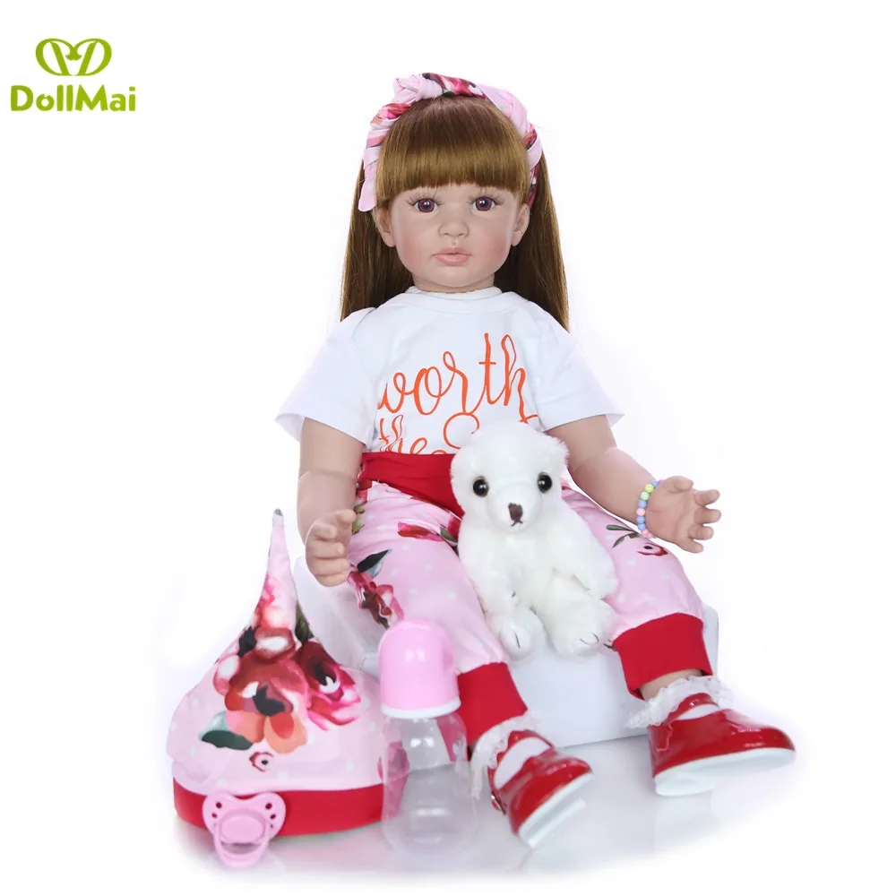 DollMai Boneca Reborn 24 дюйма Мягкая силиконовая виниловая кукла 60 см Мягкая силиконовая Кукла Reborn для новорожденных реалистичные куклы Bebes Reborn
DollMai Boneca Reborn 24 дюйма Мягкая силиконовая виниловая кукла 60 см Мягкая силиконовая Кукла Reborn для новорожденных реалистичные куклы Bebes Reborn