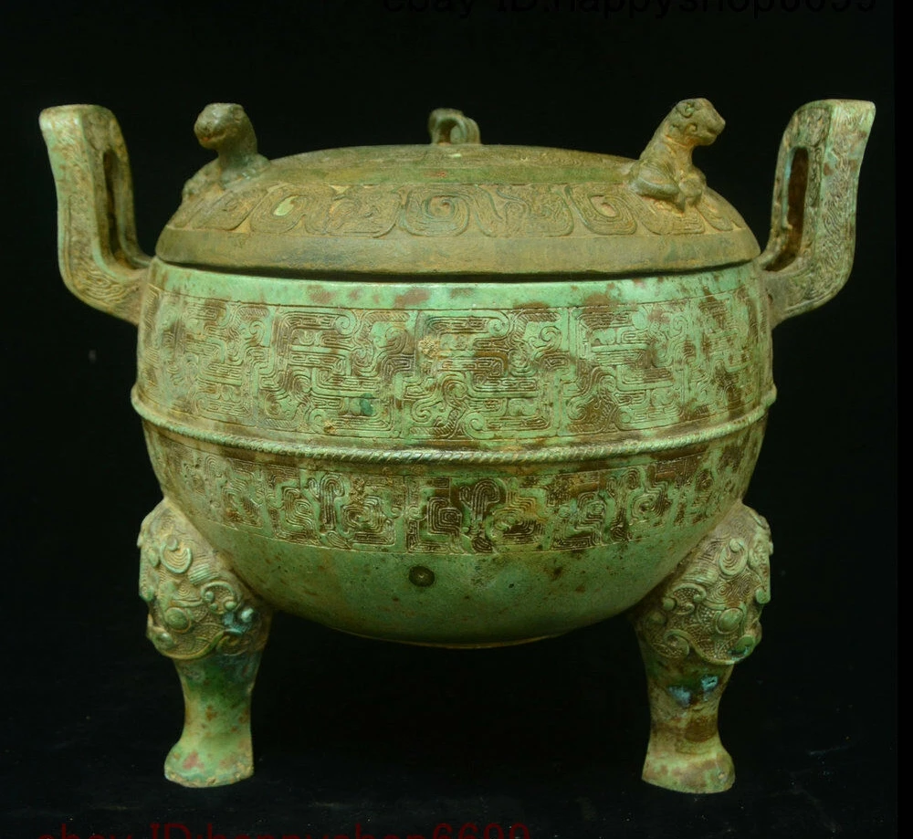 10" Old Chinese Dynasty Bronze Lion Beast Head Incense Burner Censer Box Statue
10" Old Chinese Dynasty Bronze Lion Beast Head Incense Burner Censer Box Statue