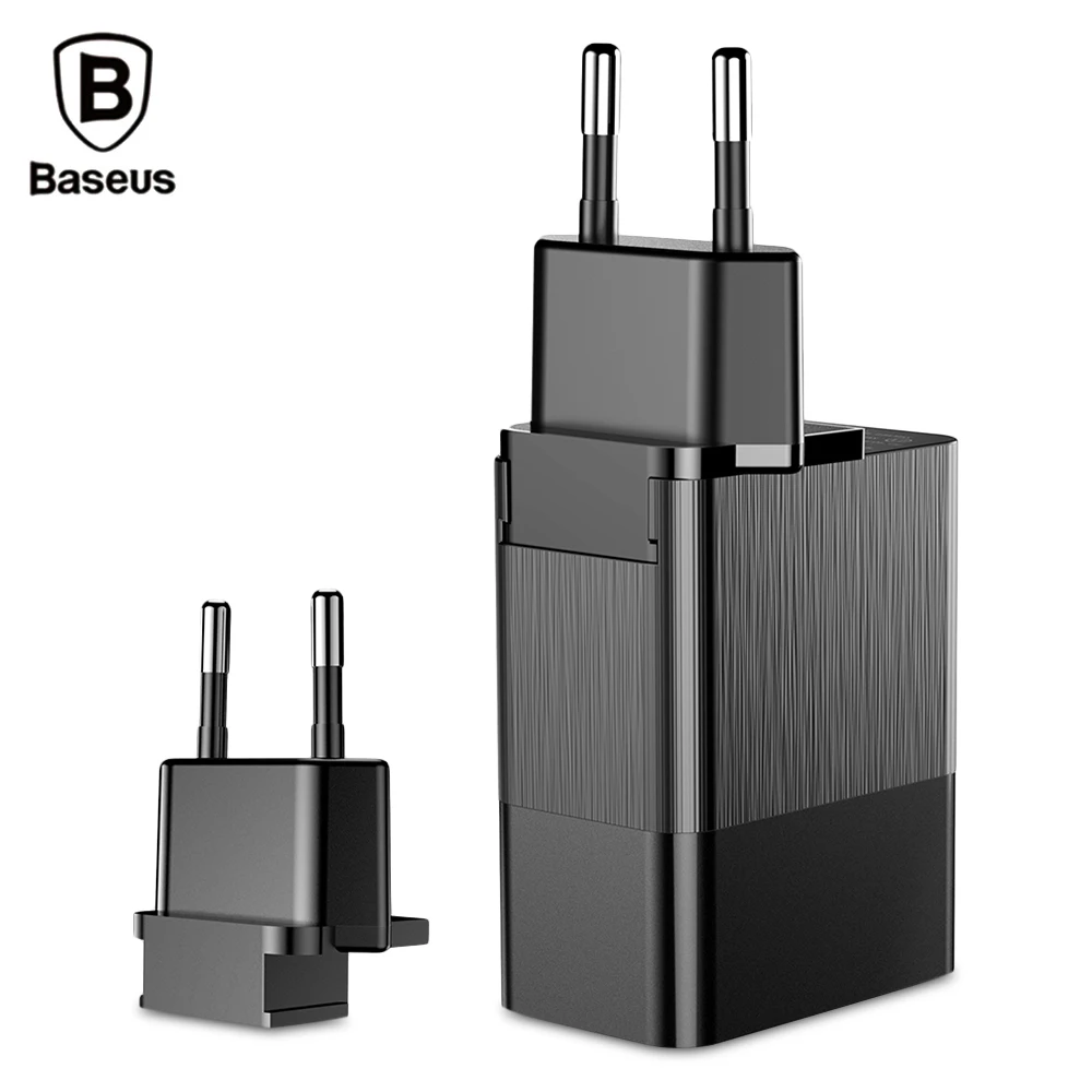 Baseus GJ01 Универсальное зарядное устройство для путешествий адаптер 3 порта USB