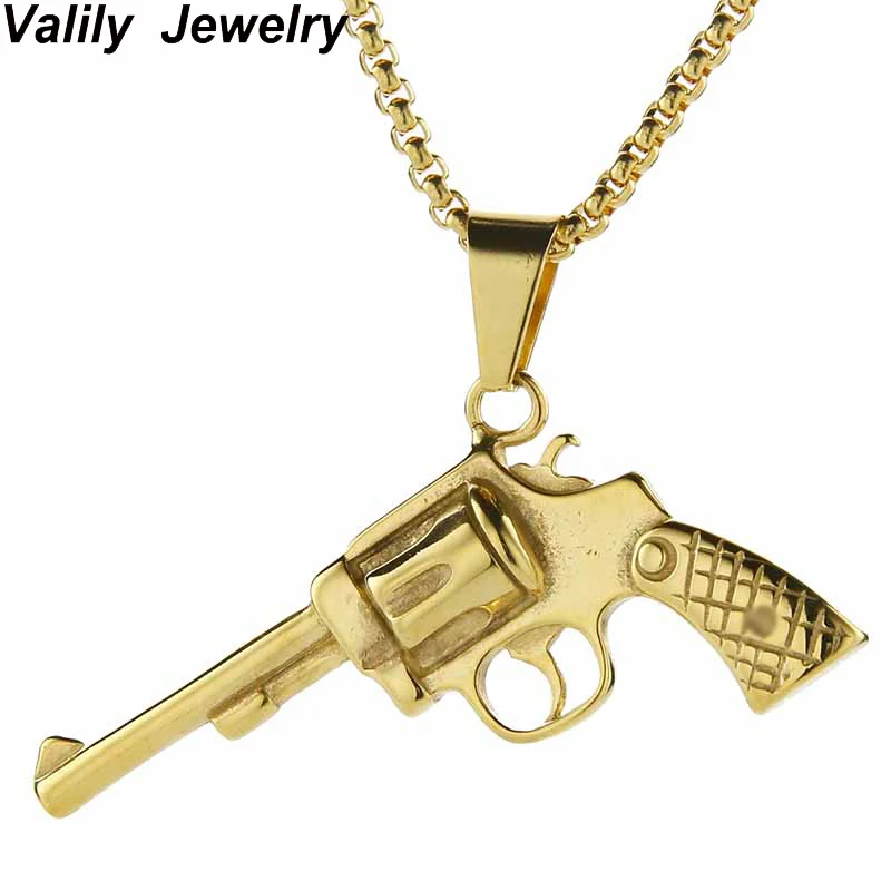 EdgLifU Golden Box Chain Pistol Pendant Necklace Men Stainless Steel Hot Game JS Cross Fire Weapon Gun Necklace Jewelry
EdgLifU Golden Box Chain Pistol Pendant Necklace Men Stainless Steel Hot Game JS Cross Fire Weapon Gun Necklace Jewelry