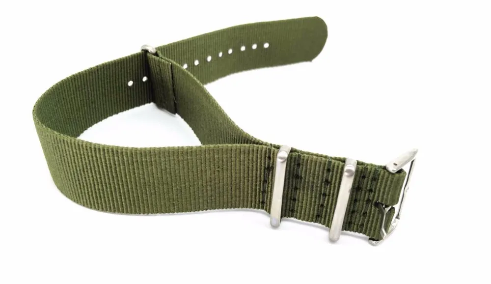 Ремешок нейлоновый в стиле ретро для наручных часов армейский Военный браслет