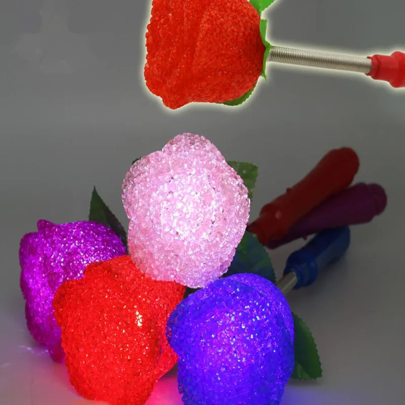 Rose Flower Flashing Light up Blinking LED Wand Sticks Stick Rave Party Gift Supplies
Rose Flower Flashing Light up Blinking LED Wand Sticks Stick Rave Party Gift Supplies