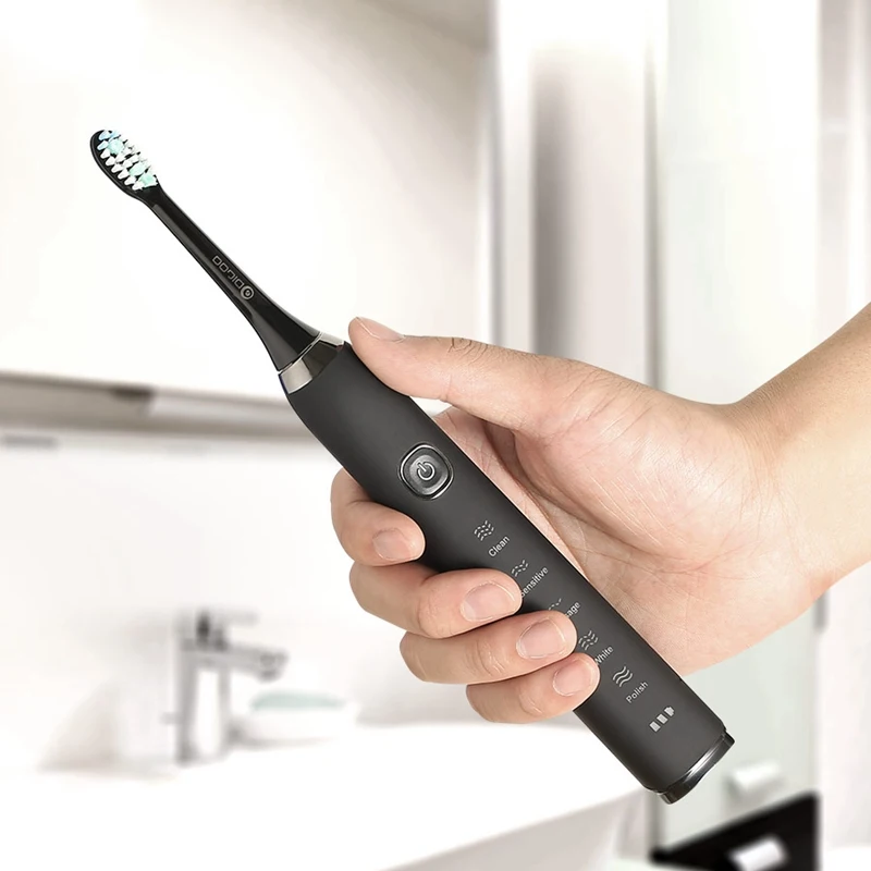 Digoo DG-YS11 5 Brush Modes Essence Sonic Electric Wireless USB Rechargeable Toothbrush IPX7 Waterproof With 2 Toothbrush Head
Digoo DG-YS11 5 Brush Modes Essence Sonic Electric Wireless USB Rechargeable Toothbrush IPX7 Waterproof With 2 Toothbrush Head