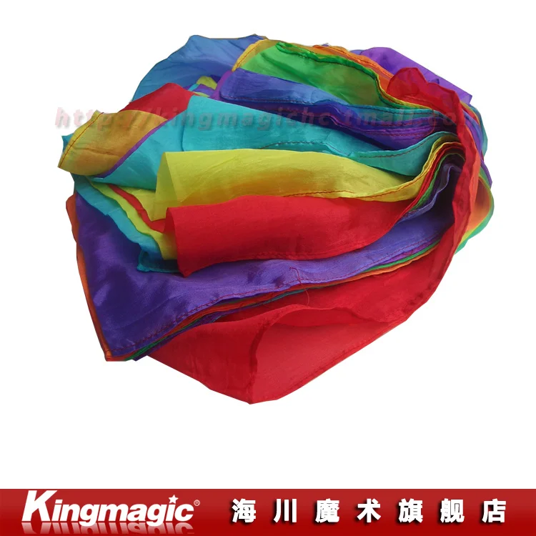 Rainbow Silk Streamer (45CM*1000CM) Silk Fountain Waterfall Silk Magic Ultra-thin silk scarf magic props magia
Rainbow Silk Streamer (45CM*1000CM) Silk Fountain Waterfall Silk Magic Ultra-thin silk scarf magic props magia
