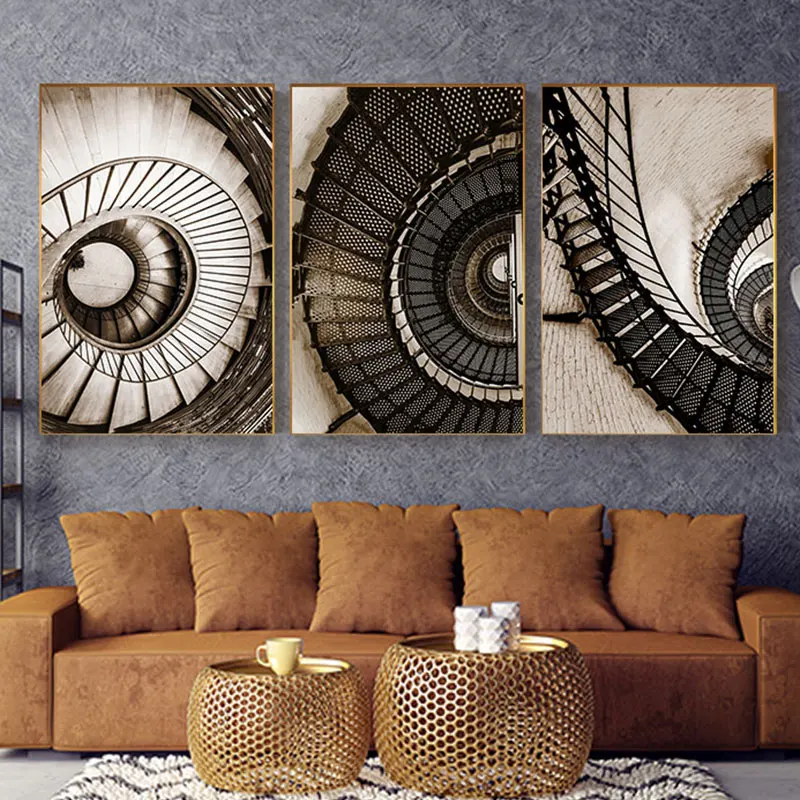 Abstract Spiral Stair Vortex Inception Canvas Painting Fashion Retro Poster N Print for Living Room Aisle Entrance Tableau Salon
Abstract Spiral Stair Vortex Inception Canvas Painting Fashion Retro Poster N Print for Living Room Aisle Entrance Tableau Salon