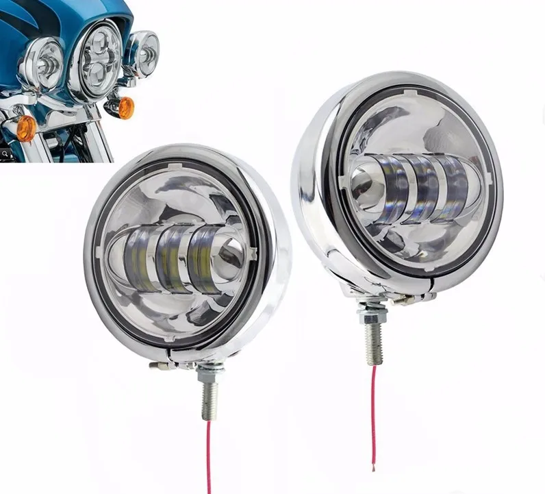 4.5inch LED Auxiliary Fog Lights 30W + 4-1/2" Aluminum Housing Bracket Outer Cover Set for Motorcycles
4.5inch LED Auxiliary Fog Lights 30W + 4-1/2" Aluminum Housing Bracket Outer Cover Set for Motorcycles