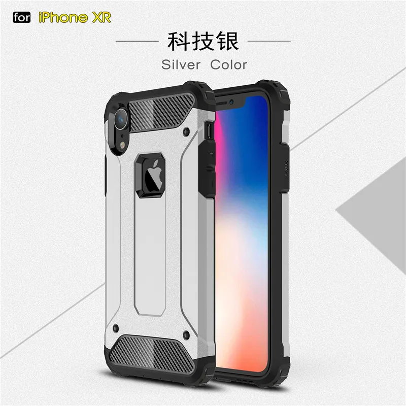 Case For Iphone XR Cover Anti-knock Soft Silicone + Hard Plastic Back Case For Apple Iphone XR Funda For Iphone XR Phone Bumper
Case For Iphone XR Cover Anti-knock Soft Silicone + Hard Plastic Back Case For Apple Iphone XR Funda For Iphone XR Phone Bumper
